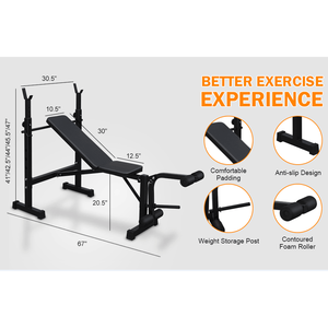 Pieghevole panca tozza per la casa/ufficio Fitness allenamento aerobico per il muscolo addome braccia spalle gambe per adulti uomini donne - Product Image 5