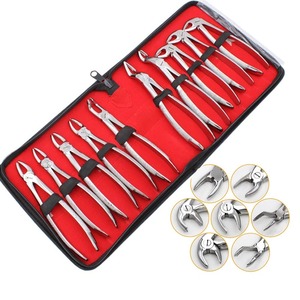 10 piezas BAFA SURGICAL INSTRUMENTS BSI-FC-7563 Instrumento manual de extracción dental quirúrgica, Elevador curvo para levantar raíces, Pinzas orales - Product Image 3