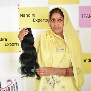 Extensiones de cabello Virgen sin procesar 100%, la mejor calidad, máquina de trama doble BodyWave, mechones de cabello humano brasileño Temple - Product Image 4