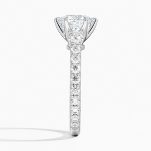 Stunning White Silver <b>Crystal</b> Engagement <b>Ring</b> Perfect Romantic Wedding Anniversary Jewelry for Her - Product Image 3