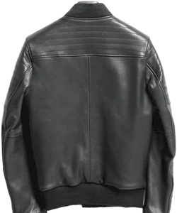 Men Leather Jackets For Bike Distressed <b>Genuine</b> Top Quality Slim Fit Leather Jacket Men's Fashionable Top Leather Jackets - Product Image 3