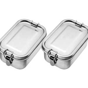 >3 Tier Rectangle Stainless Steel Stackable Bento <b>Box</b> <b>Set</b> Leak-Proof Dishwasher Safe Eco-Friendly High Capacity - Product Image 5