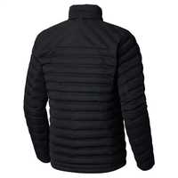 Veste matelassée à capuche noire pour homme, coupe-vent, décontractée, hiver, fermeture éclair, rembourrage en polyester, coupe régulière