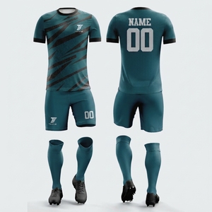 Conjunto de Camiseta de Fútbol Rosa y Blanca Sublimada, Uniforme Personalizado para Adultos Unisex, Manga Corta, Cuello Redondo, Secado Rápido y Transpirable - Product Image 1