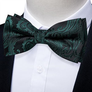 Elegante Corbata de Moño Masónica de Poliéster Tejido con Bordado de Mariposa de Lujo, Impresión Sublimada, Transpirable, con Tirantes y Mancuernillas - Product Image 5