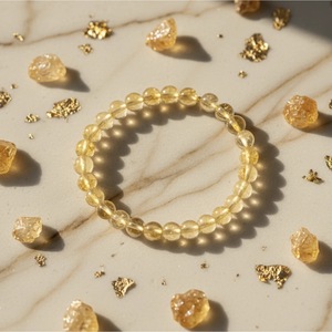 Wholesale Handcrafted Natural Citrine <b>Beaded</b> <b>Bracelet</b> From India Crystal Healing <b>Bracelet</b> for Success for Gift - Product Image 2