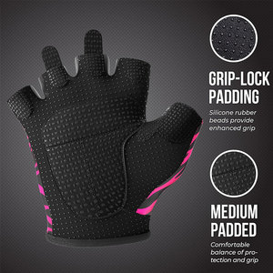Grip Lock Padding Women's Fitness <b>Gloves</b> Durable Flexible Finger Tabs Premium Standard Quality Low Price Custom Gym <b>Gloves</b> - Product Image 2