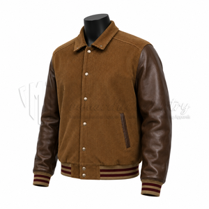 Chaqueta Universitaria de Béisbol Unisex Personalizada, Vintage, de Lana, Resistente al Viento, Transpirable y Ecológica, Fabricante OEM - Product Image 3