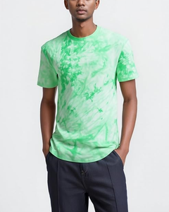 Hip Hop Tie Dyed Printed Trendy Hipster Style with Curve Hem Casual Streetwear Summer Tee 100% Cotton 180 GSM <b>Men's</b> T-Shirt - Product Image 4