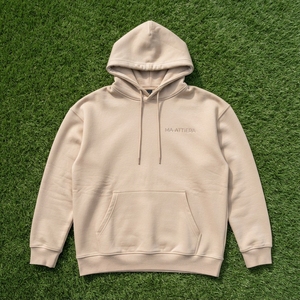 Sudadera con Capucha Beige para Mujer, Estilo Casual, Holgada, con Forro Polar, Personalizable con Logotipo, Ropa Urbana - Product Image 6