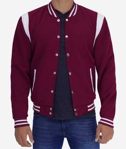 Veste de baseball légère pour homme, logo personnalisé brodé, manches en cuir, veste en laine style Letterman, vêtements décontractés d'hiver, fabrication en usine - Product Image 4