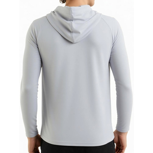 Nouvelle arrivée : sweat-shirt de sport grande taille, ample, respirant, léger, avec logo personnalisé imprimé, 100% coton, pour hommes. - Product Image 2