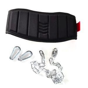 Cinturón de Gimnasio para Levantamiento de Pesas con Cadena, de Cuero Vacuno, Ajustable, Resistente, Hecho en Pakistán - Product Image 2