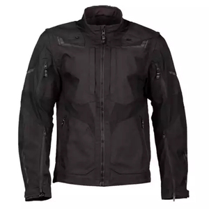 Men's Windproof Motorcycle <b>Jacket</b> Full Sleeve Reflective Printing Winter Riding Gear Black Gray Red Accents - Product Image 6