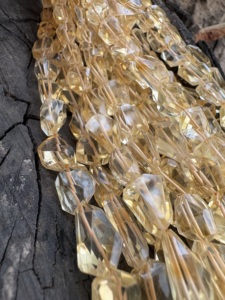 Perles de citrine facettées de qualité AAA+ 16'' St 9x10mm-11-15mm.-Approx.-Fil de 40cm - Product Image 2