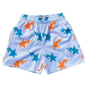 Shorts en jean baggy 100 % coton épais à motif floral personnalisé 2025 pour homme, taille élastique, coupe ample et respirante - Product Image 1