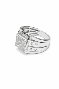 Anillo de Moissanita en Plata de Ley 92.5 KLSR-12334 - Product Image 3