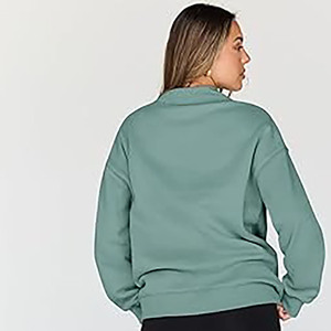 Women Oversized <b>Mock</b> <b>Neck</b> Sweatshirt Casual Loose Long Sleeve Pullover <b>Top</b> - Product Image 4