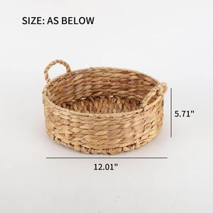 Paniers décoratifs pour l'organisation avec doubles poignées, panier de rangement fait main, vente en gros, écologique, fabriqué au Vietnam - Product Image 3