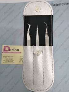 Pinzas Profesionales para Extensión de Pestañas al por Mayor, Pinzas de Acero Inoxidable para Pestañas, Pinzas de Aislamiento y Volumen con Logotipo Personalizado - Product Image 3