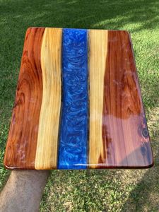 Tabla de Cortar de Resina de Madera Dura de Primera Calidad para la Industria Hotelera, Tabla de Epoxi de Madera Multiusos para Cortar y Servir - Product Image 2