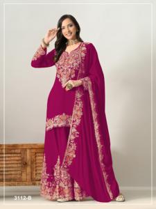 Heavy Chinon Modern Salwar Kameez with Heavy Embroidered Coding 3mm Sequence Work & Khatli Work for Party Wedding & Prom - Product Image 6