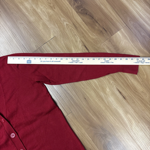 <b>Fire</b> Knight Men's Red Knitted Cardigan Long Sleeve Solid Color Button Front Autumn Sweater - Product Image 4
