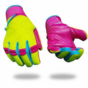 Guantes de Bateo de Béisbol Profesionales Nuevos, Ligeros y Suaves, de Cuero Genuino, con Puño Largo y Doble Correa para Adultos y Jóvenes - Product Image 1