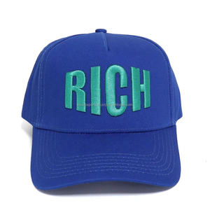 New Hot Custom Design 5 Panel Adults Cotton Baseball <b>Caps</b> With 3D Embroidery Logo Sports Hats For Man And Women - Product Image 6