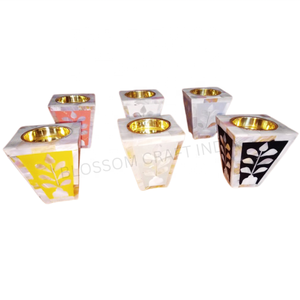 Quemador de Incienso Árabe Hecho a Mano con Incrustaciones de Madreperla, Forma Redonda, Mubkhar, Difusor de Aromaterapia Perfecto para Regalo - Product Image 1