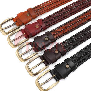 Cinturones de Cuero Vacuno Genuino de Primera Calidad, Diseño Exclusivo, Estilo Casual, Hebilla Cuadrada, Hechos a Medida, Duraderos y Ecológicos - Product Image 6