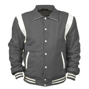 Chaqueta Varsity de Lana Premium para Hombre Elite, Abrigo Letterman con Mangas de Cuero, Estilo Universitario, Proveedor Mayorista OEM - Product Image 1