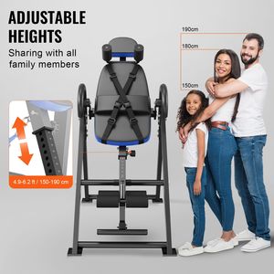 Tavolo per Inversione Professionale con Capacità di 136 kg, Macchina per Decompressione e Stretching della Schiena, Attrezzatura per Allenamento di Forza - Product Image 5