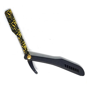 Navaja de Barbero Profesional de Acero Inoxidable con Mango de Madera de Alta Calidad, Cuchilla Expuesta, para Depilación Facial y Corporal - Product Image 6