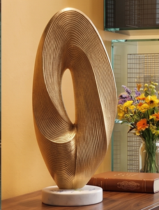 Adorable Design Metal Sculpture and <b>Object</b> Marble Base Gold Color Shiny Polished Handcrafted Metal Designer Creative Tabletop - Product Image 1