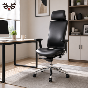 360 Degree New Black Ergonomic Modern Lift Swivel Fabric Executive Office <b>Chair</b> Aluminum Frame Ladder Back Tilting Steel Legs - Product Image 3