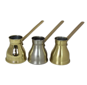 Cafetera Turca/Griega/Árabe de Latón para Estufa, Cezve Ibrik Briki con Mango de Madera - Product Image 6