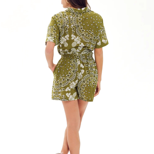 Shorts décontractés respirants pour femmes à taille mi-haute, personnalisables OEM avec logo, dernier style, couleur unie, impression, vente en gros de vêtements - Product Image 3