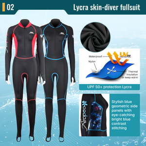Traje de buceo completo de spandex para mujer, para deportes acuáticos, buceo, natación, surf, pesca submarina, kayak - Product Image 3