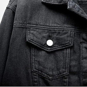 Veste en jean tendance pour femme, style urbain moderne, vêtement d'extérieur en jean bleu, tissu de qualité supérieure, approvisionnement en gros - Product Image 4