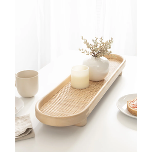High Quality Sustainable Wooden Serving <b>Tray</b> Rectangle Shape Multi-Purpose <b>Storage</b> Home Decoration Kitchen Classic Design - Product Image 6