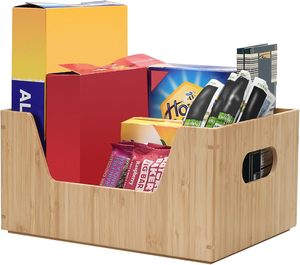 Best Price Modern Bamboo Storage Box Multi-Purpose <b>Kitchen</b> & <b>Pantry</b> Simple Organizer Eco-Friendly Food Shelf Drawer Sundries. - Product Image 6