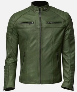 Nouvelle conception confortable, veste en cuir pour homme, best-seller, avec col montant, logo sur le devant, imperméable, coupe-vent, veste d'hiver - Product Image 5