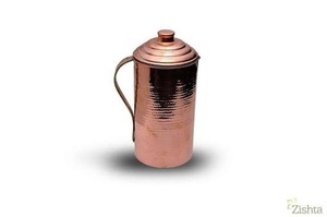 Mug vintage en cuivre martelé avec couvercle et poignée, tasse droite, gobelet, vaisselle en métal, carafe en cuivre pur pour accessoires de cuisine - Product Image 4