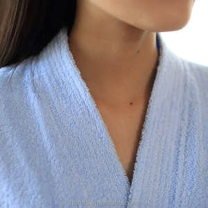 Bata de Baño de Felpa Azul Puro Estilo Nuevo de Nesta Sports para Mujer, Bata de Spa Suave y Lujosa - Product Image 5