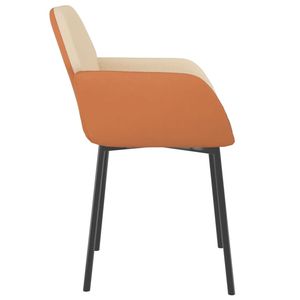 Juego de 2 Sillas de Comedor en Crema y Marrón - Product Image 5