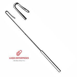 Crochet de crypte Pratt, style long, 21,6 cm, en acier inoxydable, instrument chirurgical réutilisable - Product Image 2