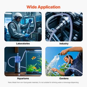 Tubo da Giardino Flessibile in PVC Trasparente Intrecciato 10FT, 3/4" ID X 19/20" OD, Spessore Parete 1/10 - Product Image 3