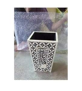 Jarrón de Flores Grande Hecho a Mano con Incrustaciones de Hueso y Hierro Estilo Costero, con Colores Personalizados para Bodas - Product Image 6
