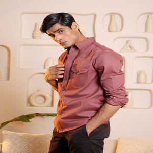 Camisas de vestir formales de oficina de manga larga para hombre personalizadas, transpirables, informales, sin arrugas, sin hierro, antiarrugas, tela Dobby - Product Image 3